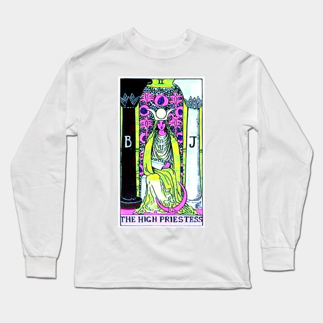 The High Priestess Tarot TWISTED Long Sleeve T-Shirt by Phantastique